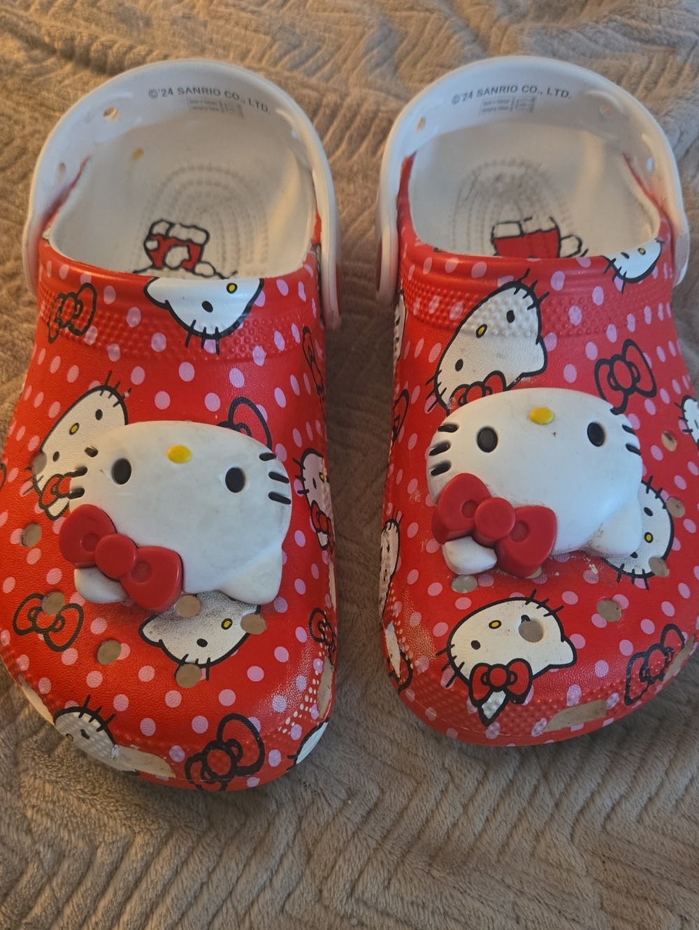 Ladies' Sanrio Hello Kitty Red Polka Dot Crocs